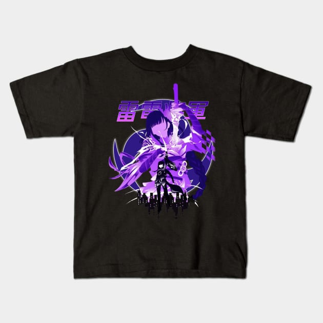 The Best Raiden Shogun Kids T-Shirt by K Vision TM